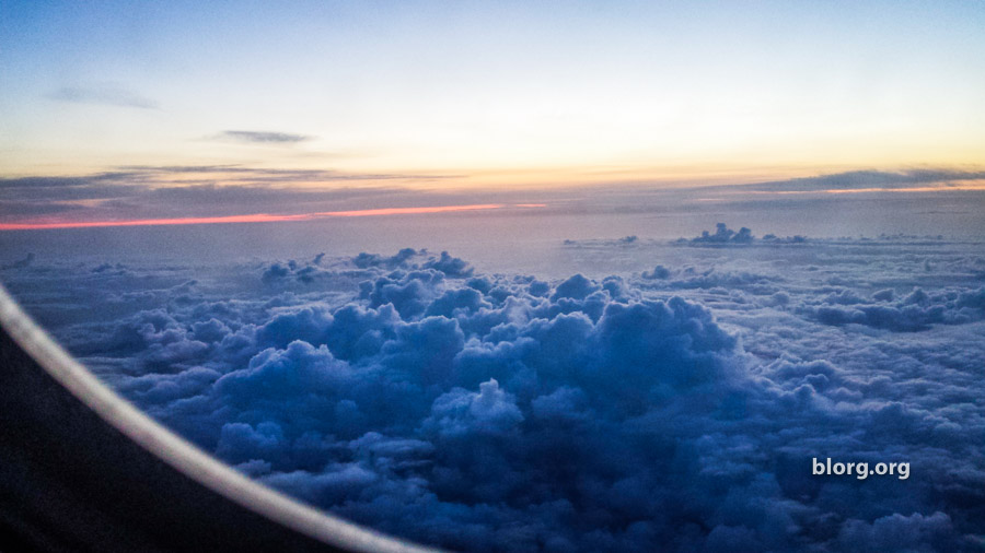 airplane window view