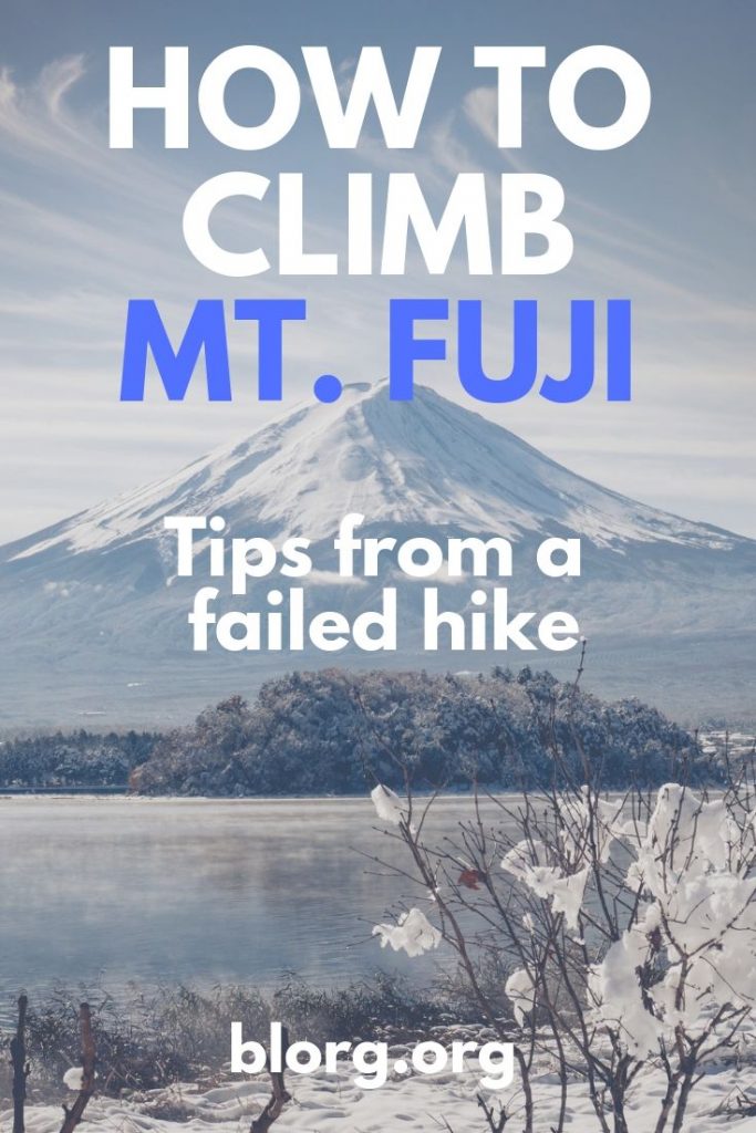 mt fuji climbing tips